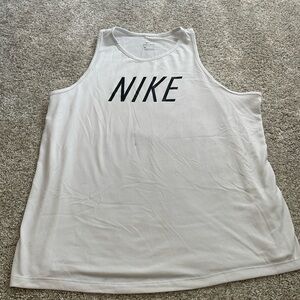 White Nike tank top